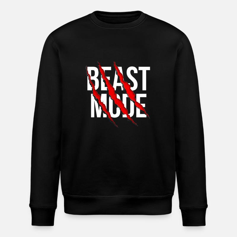 Beast Mode - Stanley/Stella ROLLER Unisex Organic Sweatshirt - black
