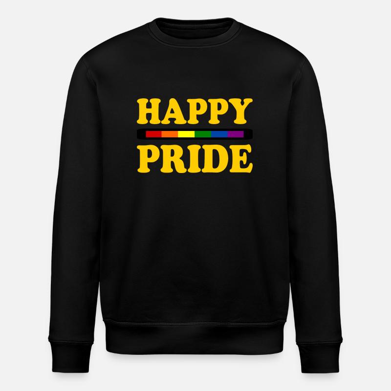 Happy pride - Sweat bio ROLLER Stanley/Stella Unisexe - noir