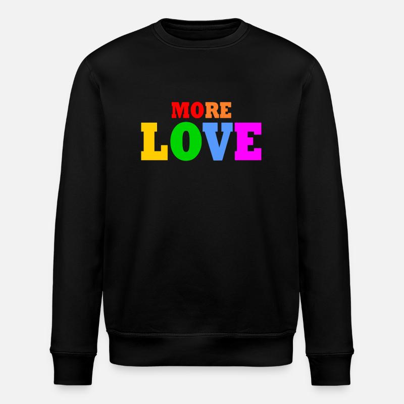 More love - Stanley/Stella Unisex Bio-Sweatshirt ROLLER - Schwarz