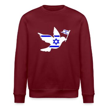 Israel - Sweat bio ROLLER Stanley/Stella Unisexe - bordeaux - Devant - Nik (191cm)