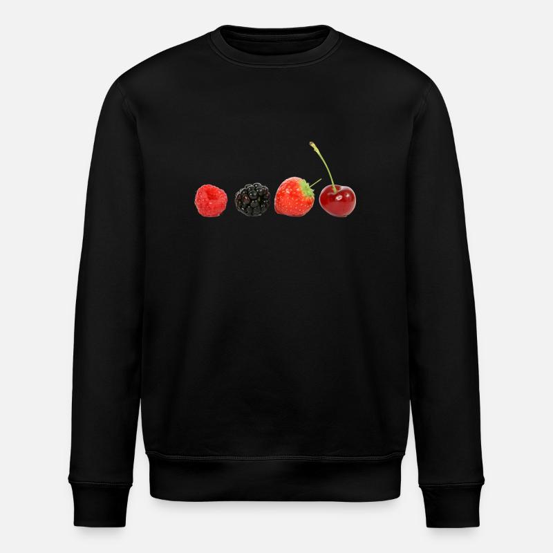 Leckere Beeren - Stanley/Stella Unisex Bio-Sweatshirt ROLLER - Schwarz
