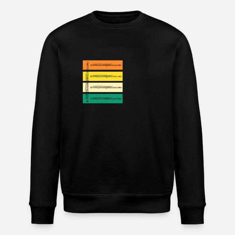 Flute player - Stanley/Stella ROLLER Unisex Organic Sweatshirt - black