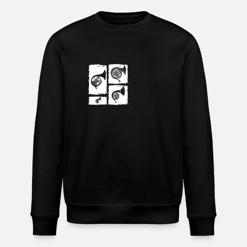 Hornist Waldhorn - Stanley/Stella Unisex Bio-Sweatshirt ROLLER - Schwarz
