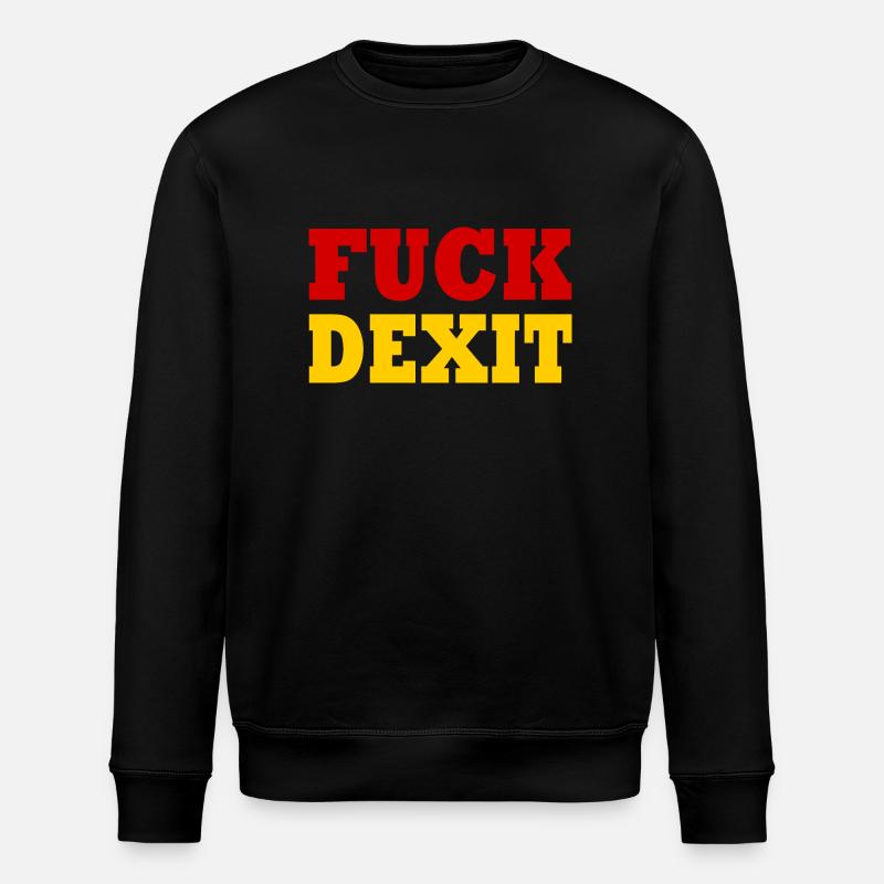 Fuck dexit - Stanley/Stella Unisex Bio-Sweatshirt ROLLER - Schwarz