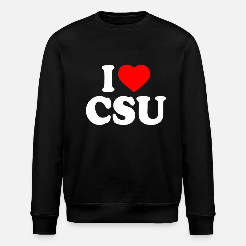 I love csu - Stanley/Stella ROLLER Unisex Organic Sweatshirt - black