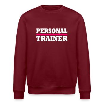 Personal trainer - Stanley/Stella ROLLER Unisex Organic Sweatshirt - burgundy - Front - Nik (191cm)