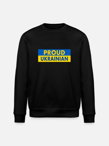 Proud ukrainian - Stanley/Stella ROLLER Unisex Organic Sweatshirt - black