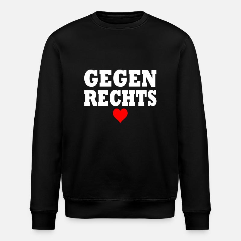 Gegen rechts - Stanley/Stella Unisex Bio-Sweatshirt ROLLER - Schwarz