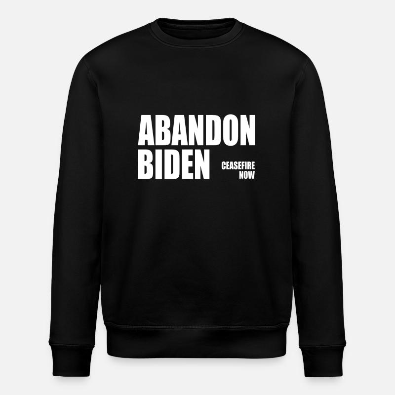 Abandon biden - Stanley/Stella Unisex Bio-Sweatshirt ROLLER - Schwarz