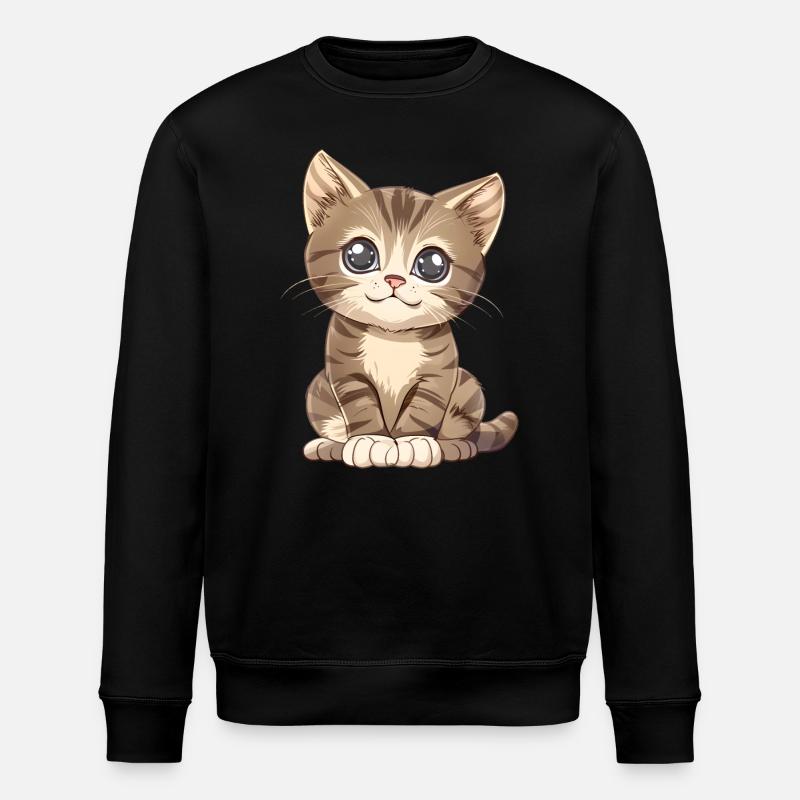 Chaton mignon - Sweat bio ROLLER Stanley/Stella Unisexe - noir