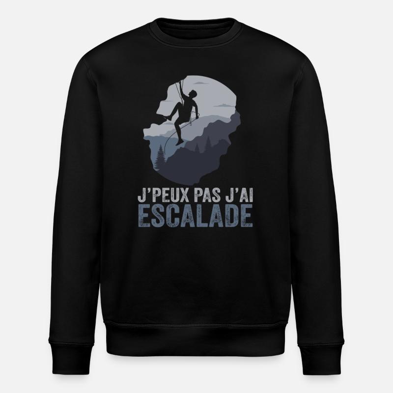 Je Peux Pas J'ai Escalade - Sweat bio ROLLER Stanley/Stella Unisexe - noir