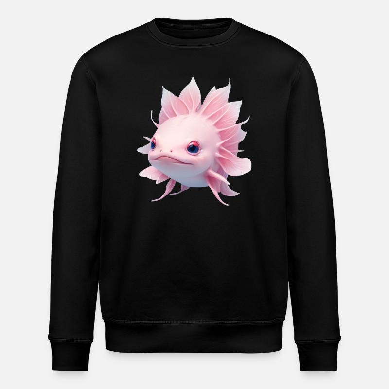 Axolotl Kawaii - Sweat bio ROLLER Stanley/Stella Unisexe - noir