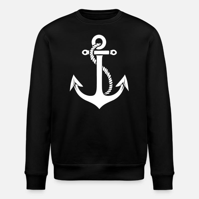 Ankermotiv - Stanley/Stella Unisex Bio-Sweatshirt ROLLER - Schwarz