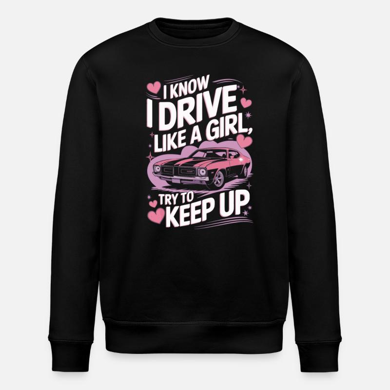 Pilote de muscle car coureur - Sweat bio ROLLER Stanley/Stella Unisexe - noir