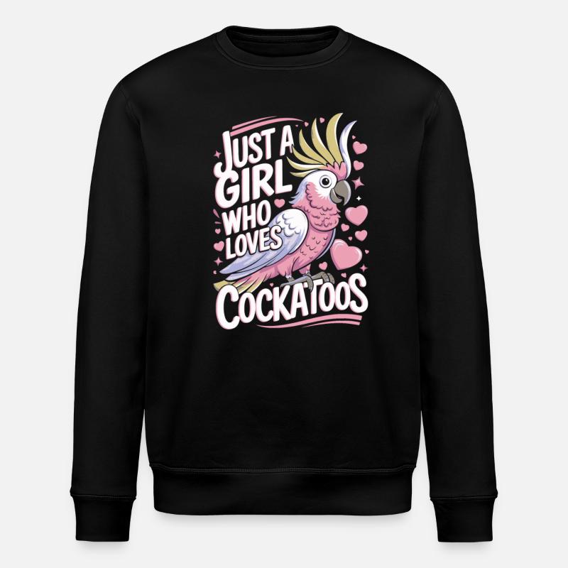 Kakadu lustiger Spruch - Stanley/Stella Unisex Bio-Sweatshirt ROLLER - Schwarz