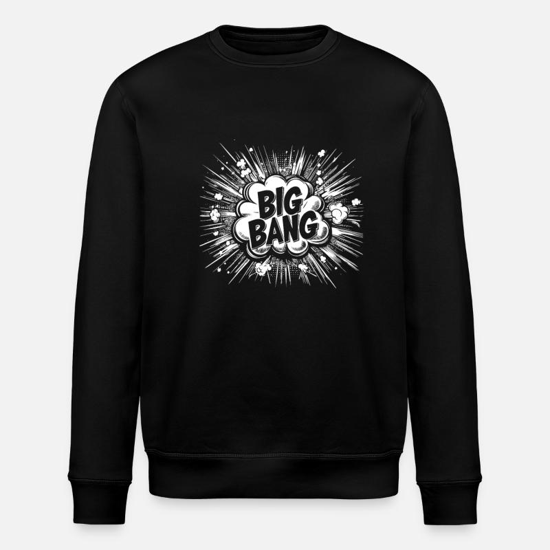 Urknall Outfit - Comic-Explosion im Design - Stanley/Stella Unisex Bio-Sweatshirt ROLLER - Schwarz