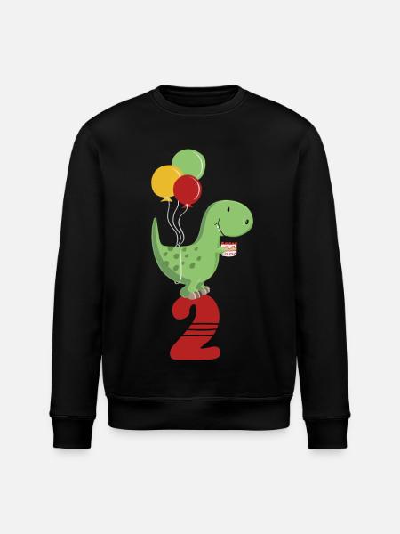 Anden Birthday Boy T Rex Dinosaur - Stanley/Stella økologisk unisex-sweatshirt ROLLER - sort