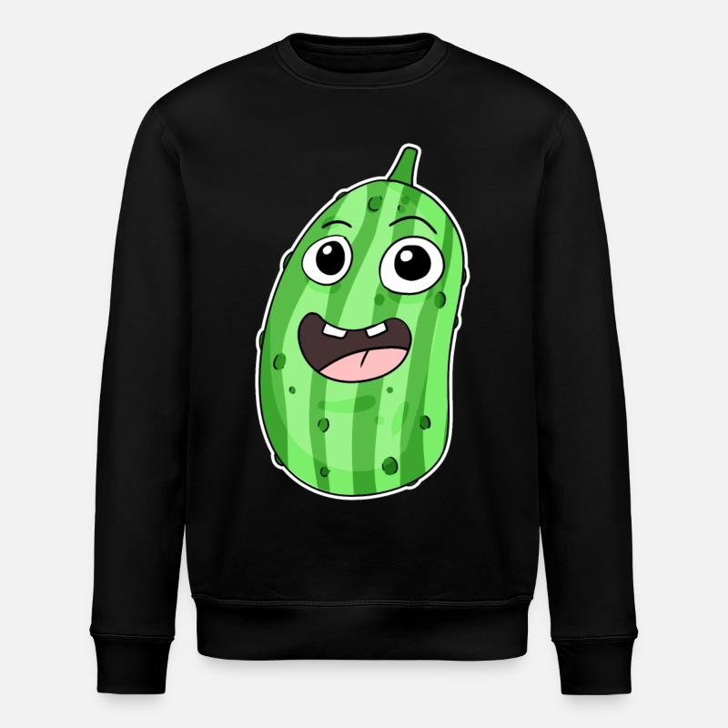 Motif concombre - Sweat bio ROLLER Stanley/Stella Unisexe - noir
