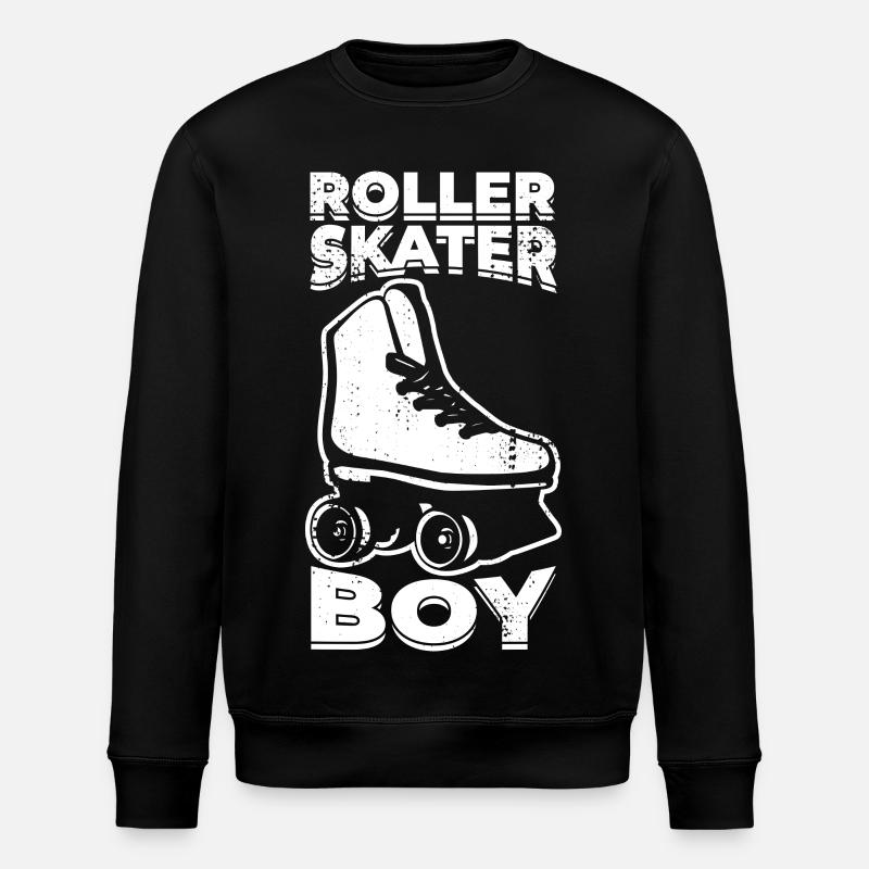 Garçon patineur à roulettes - Sweat bio ROLLER Stanley/Stella Unisexe - noir