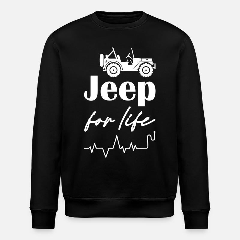 Jeeps pour la vie - Sweat bio ROLLER Stanley/Stella Unisexe - noir