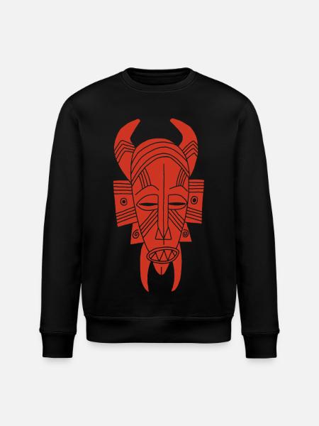 Afrikanischer Roter Dämon - Stanley/Stella Unisex Bio-Sweatshirt ROLLER - Schwarz