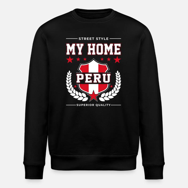My Home Peru - Stanley/Stella ROLLER Unisex Organic Sweatshirt - black