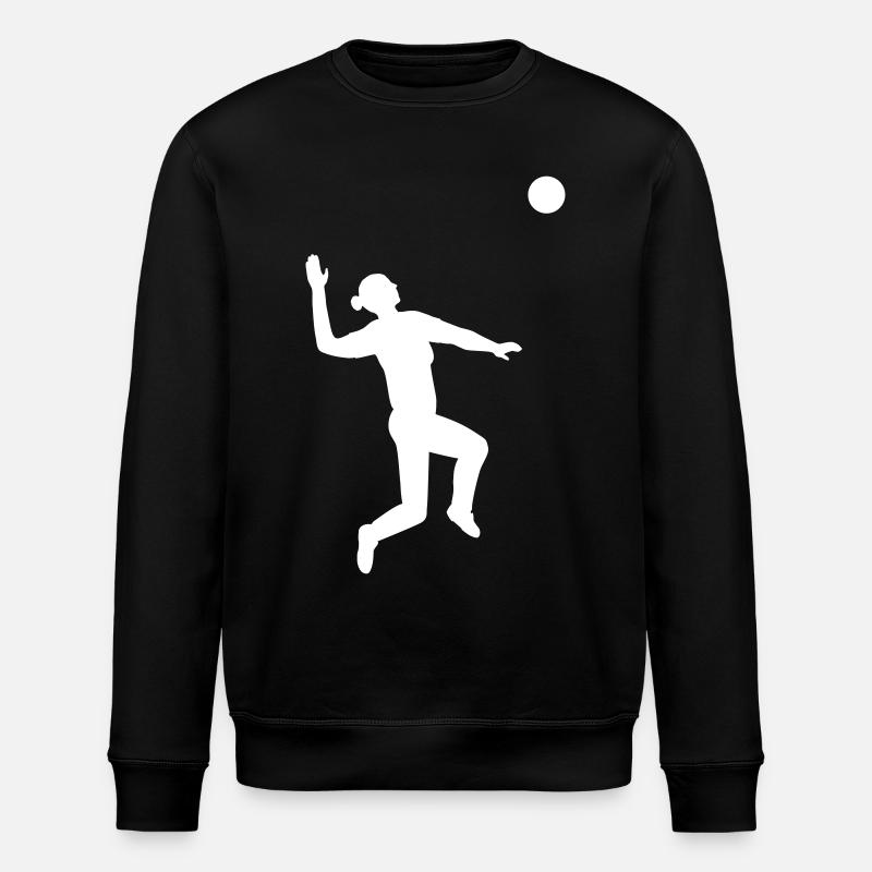 Dynamic serve in volleyball - Stanley/Stella ROLLER Unisex Organic Sweatshirt - black