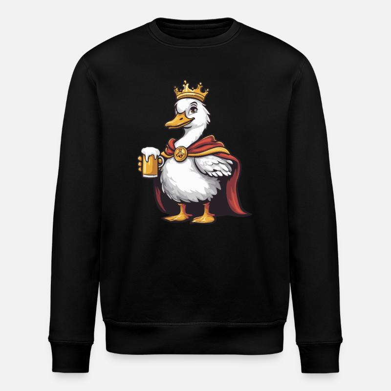 Gans Bier Lustig - Stanley/Stella Unisex Bio-Sweatshirt ROLLER - Schwarz
