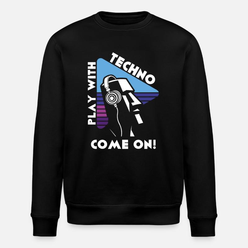 Ancestral Rhythms - Stanley/Stella ROLLER Unisex Organic Sweatshirt - black