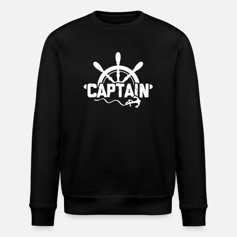 Capitaine cool - Sweat bio ROLLER Stanley/Stella Unisexe - noir