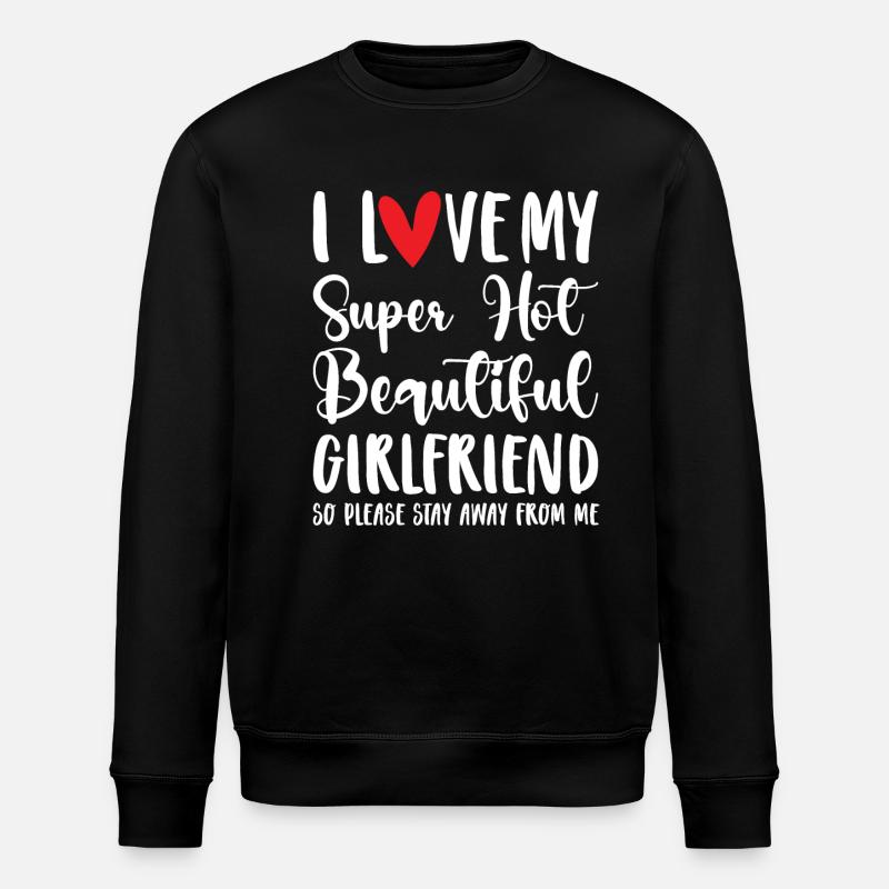 J’aime ma copine Couple Idée cadeau petit ami - Sweat bio ROLLER Stanley/Stella Unisexe - noir