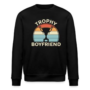 Freund Paare Liebe Beziehung Partner Geschenkidee - Stanley/Stella Unisex Bio-Sweatshirt ROLLER - Schwarz - Vorne - Nik (191cm)