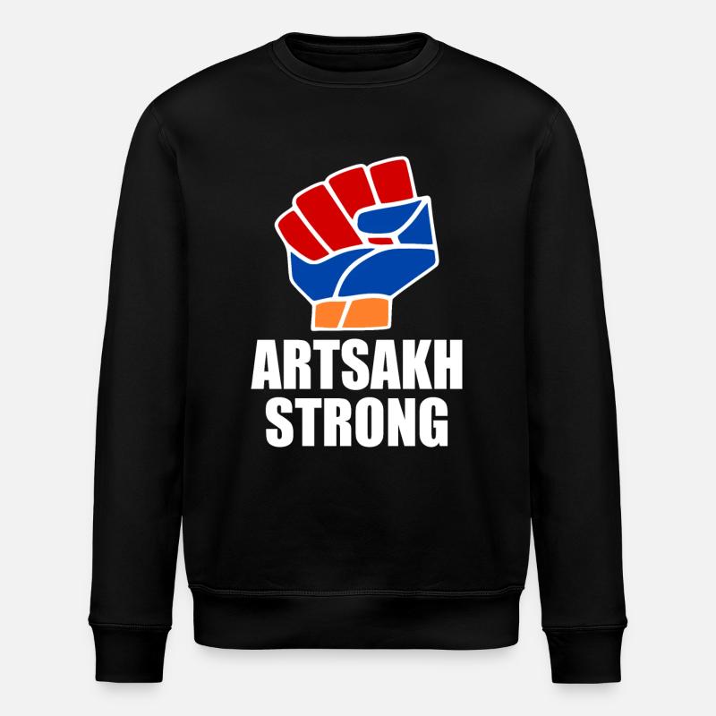 Artsakh strong - Stanley/Stella ROLLER Unisex Organic Sweatshirt - black