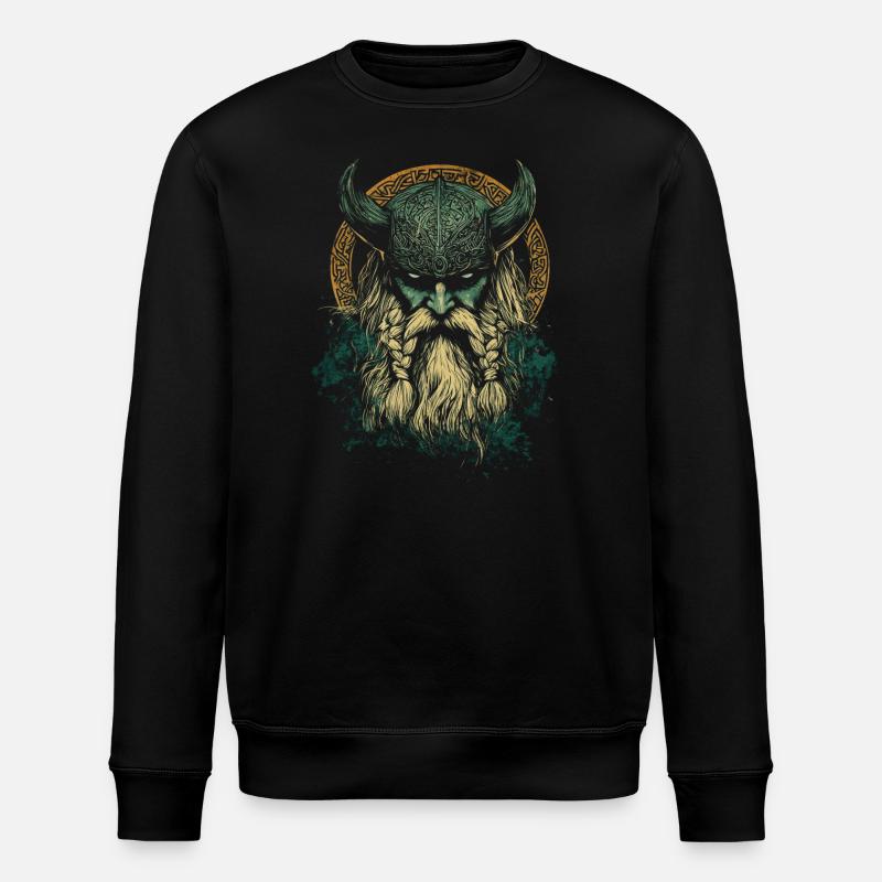 Odin Viking - Stanley/Stella ROLLER Unisex Organic Sweatshirt - black