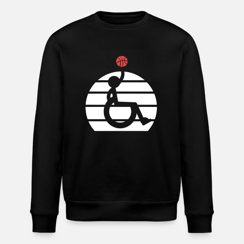 Rollstuhl - Stanley/Stella Unisex Bio-Sweatshirt ROLLER - Schwarz