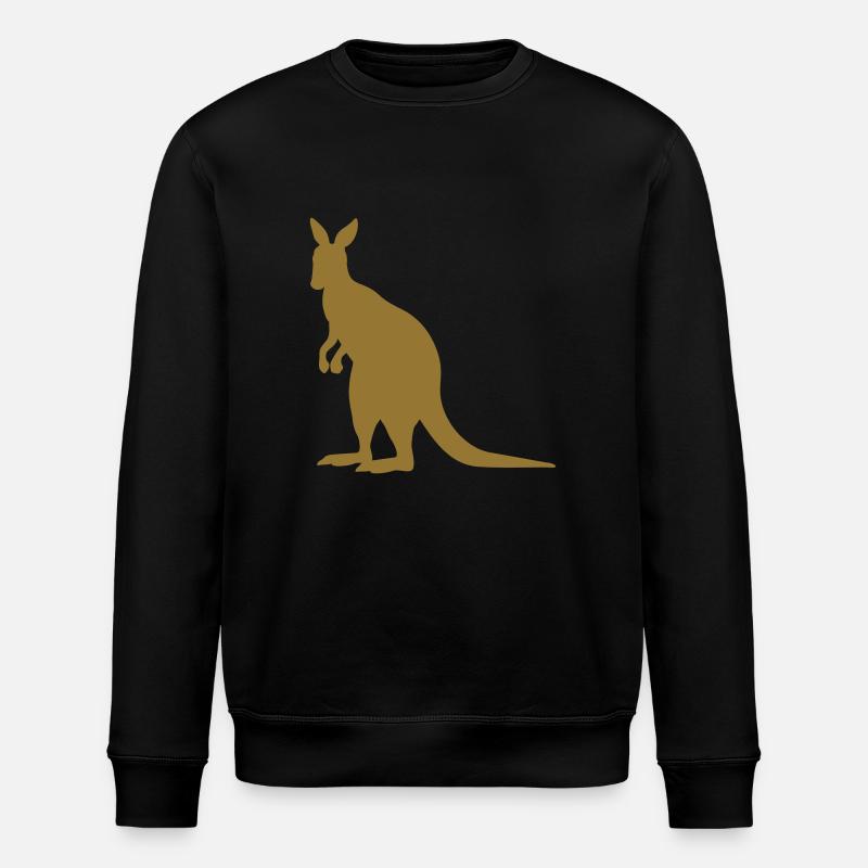 Känguru - Stanley/Stella Unisex Bio-Sweatshirt ROLLER - Schwarz