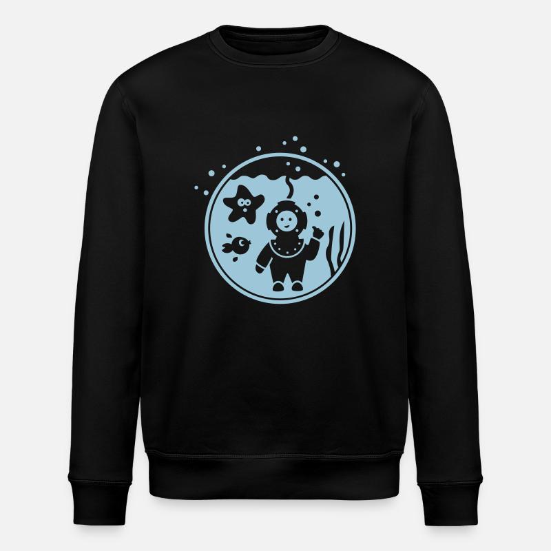 Mer - Sweat bio ROLLER Stanley/Stella Unisexe - noir