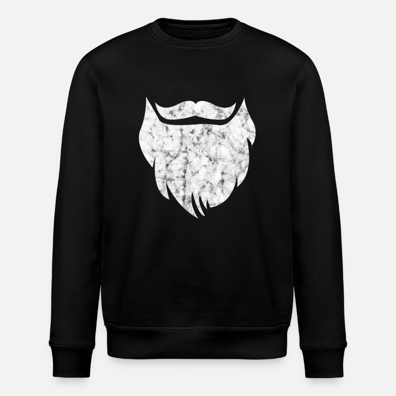 Moustaches barbe moustache hipster - Sweat bio ROLLER Stanley/Stella Unisexe - noir