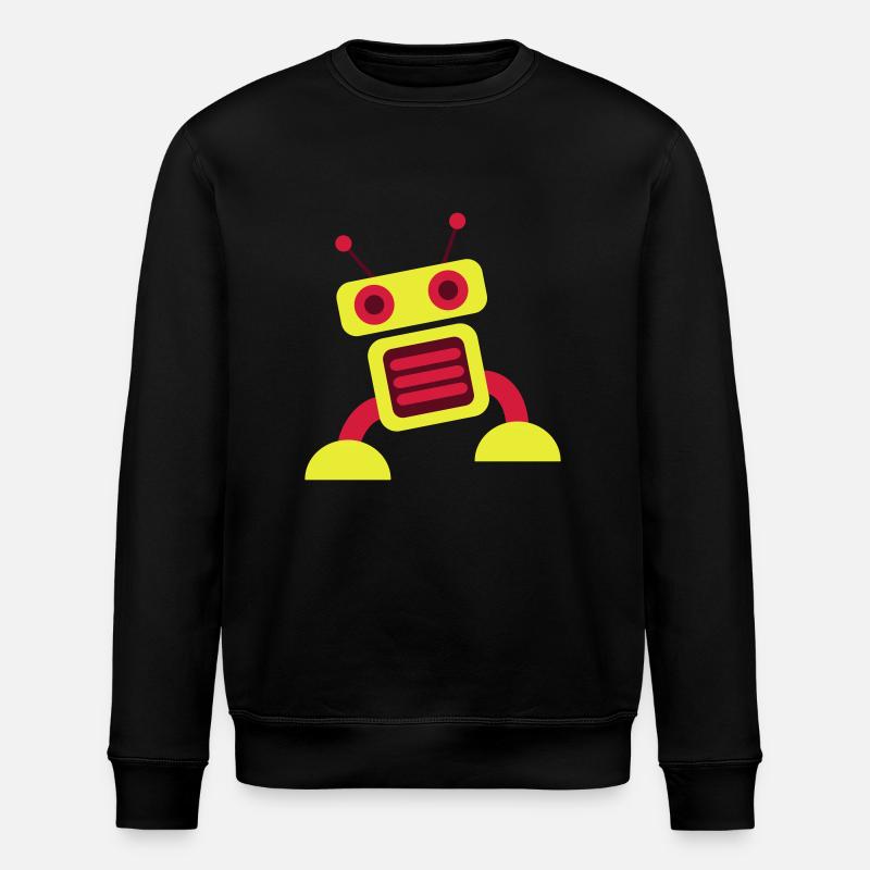Robot 3c - Sweat bio ROLLER Stanley/Stella Unisexe - noir