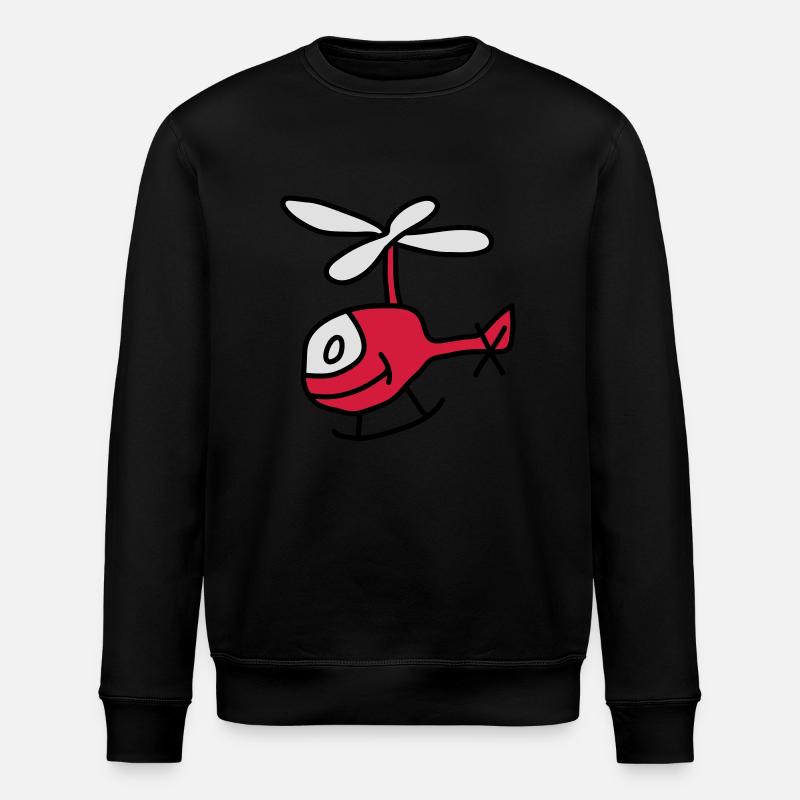 Helicopter - Sweat bio ROLLER Stanley/Stella Unisexe - noir