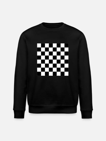 Chess Board - Vector Design - Stanley/Stella ROLLER Unisex Organic Sweatshirt - black