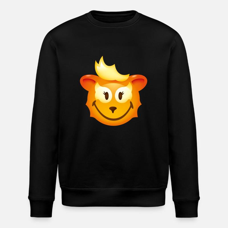 Smiley Fox - Stanley/Stella ROLLER Unisex Organic Sweatshirt - black