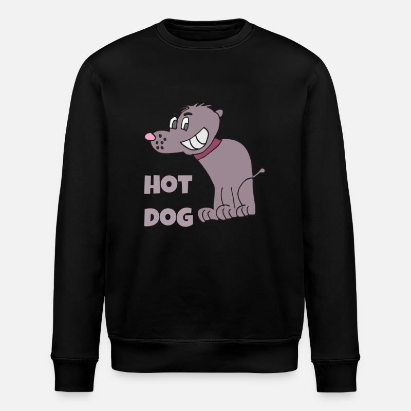 hot dog - Stanley/Stella Unisex Bio-Sweatshirt ROLLER - Schwarz