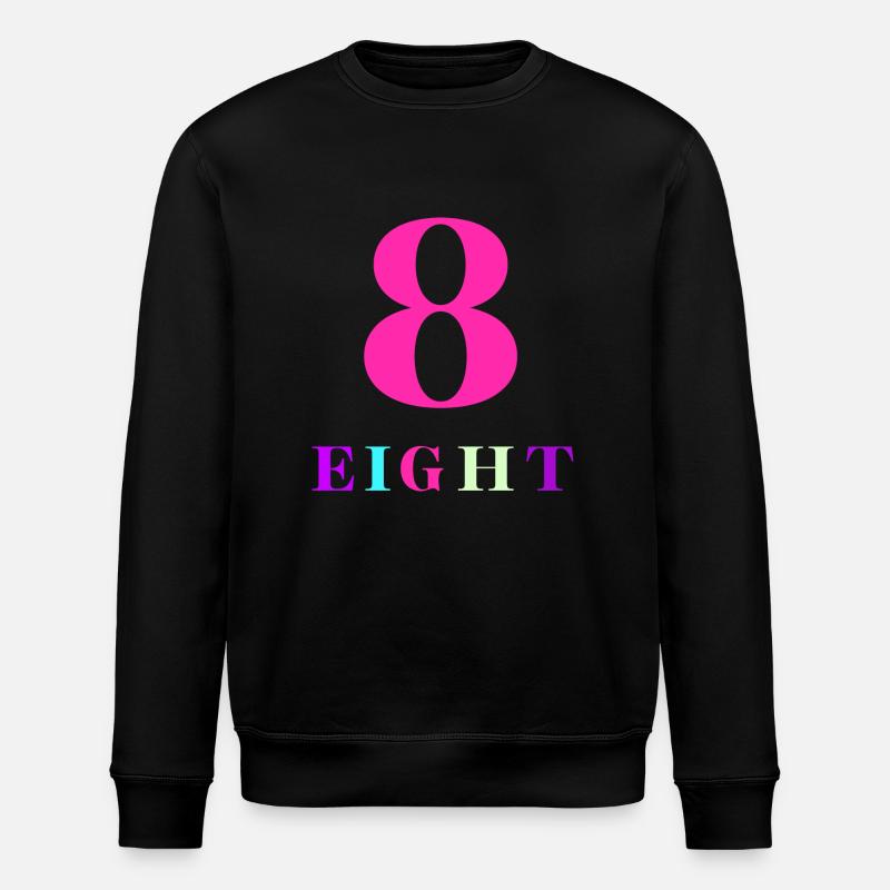 Acht-8-jähriges Jubiläum - Stanley/Stella Unisex Bio-Sweatshirt ROLLER - Schwarz