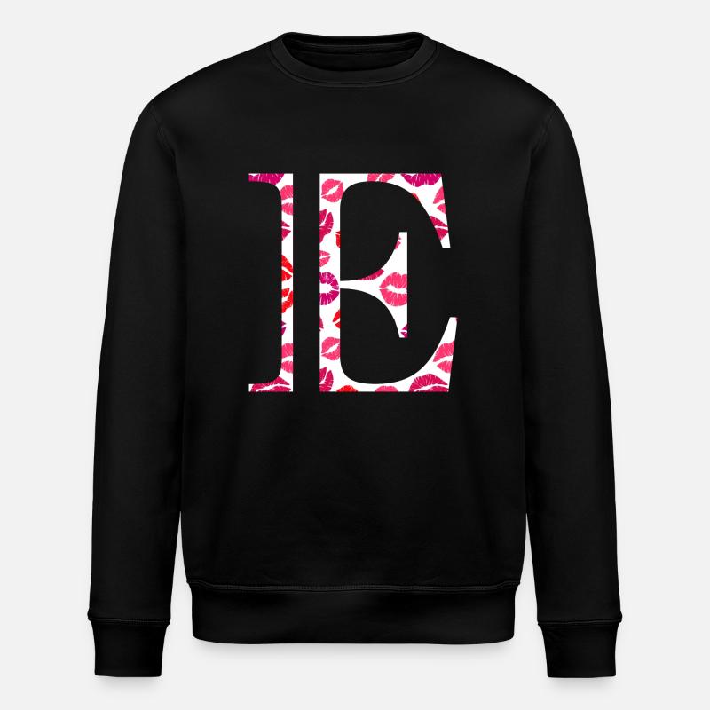 Lettre e bisous - Stanley/Stella ROLLER Unisex Organic Sweatshirt - black