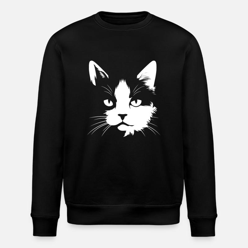 Chat, Motif De Chat - Sweat bio ROLLER Stanley/Stella Unisexe - noir