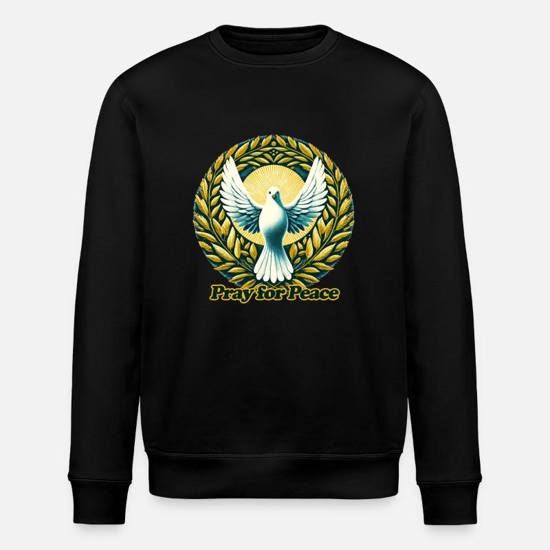 Priez pour la paix - Sweat bio ROLLER Stanley/Stella Unisexe - noir