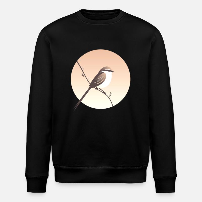 Petit oiseau sur branche - Sweat bio ROLLER Stanley/Stella Unisexe - noir