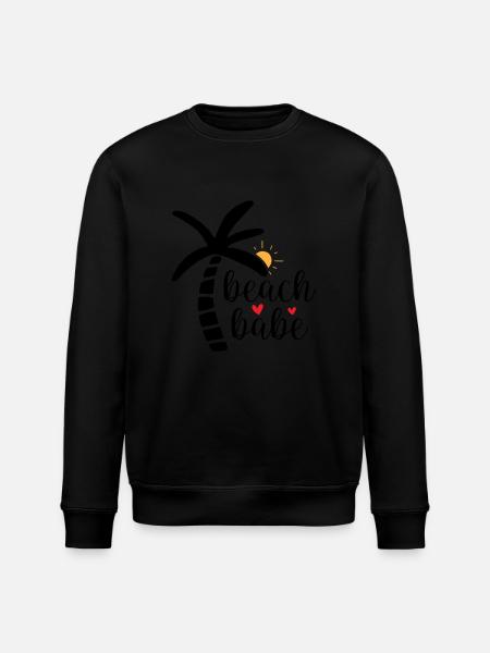 Beach babe - Stanley/Stella Unisex Bio-Sweatshirt ROLLER - Schwarz