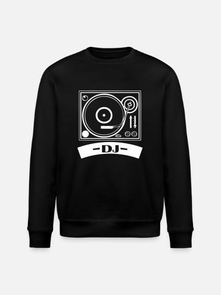 turntable dj - Stanley/Stella Unisex Bio-Sweatshirt ROLLER - Schwarz